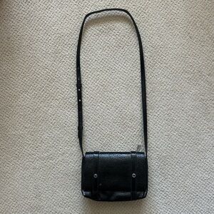 Vince Camuto Black Patent Leather Crossbody Bag